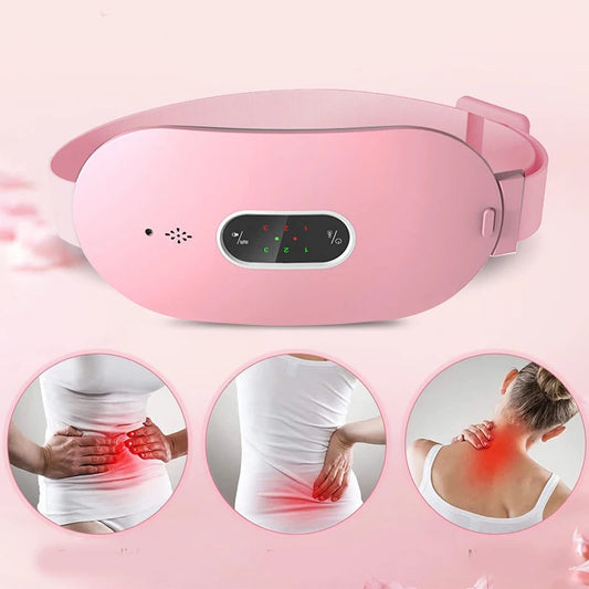 Womon Women in Period Menstrual Heating Pad  Heating Massage Belt  Abdominal Massager Warm Palace Electric Pain Relief Device